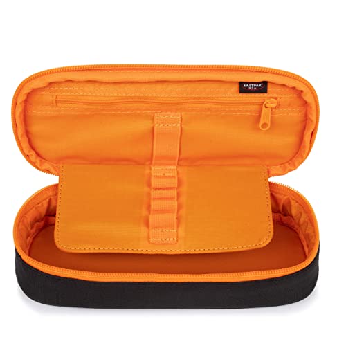 Eastpak Oval Single Pencil Case, 22 cm, Kontrast Grade Orange (Black), Kontrast Grade Orange, 5 x 22 x 9, OVAL SINGLE Pencil Case, 22 cm, Kontrast Grade Orange (Black)