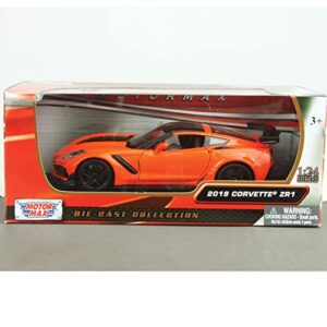 New DIECAST Toys CAR MOTORMAX 1:24 W/B - 2019 Chevrolet Corvette ZR1 (Orange) 79356OR