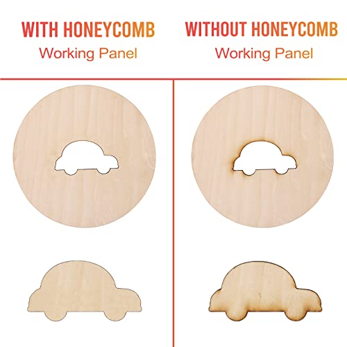 Honeycomb Laser Bed 400x400x22mm, Laser Honeycomb Bed for Laser Engraver and Cutter Machine, CO2 Engraver Cutting Machine, Laser Engraver Accessories, Smooth Edge, Aluminum(15.7x15.7x0.86in)