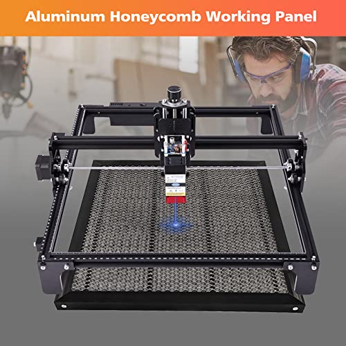 Honeycomb Laser Bed 400x400x22mm, Laser Honeycomb Bed for Laser Engraver and Cutter Machine, CO2 Engraver Cutting Machine, Laser Engraver Accessories, Smooth Edge, Aluminum(15.7x15.7x0.86in)