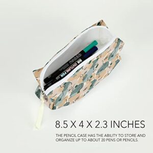 Pencil Pouch Pencil Case Pencil Bag Pen Case Pouch Box Organizer for Teen Girls Boys School Students Men Women Waterproof Zipper Pouch for Office Supplies Makeup, Minimalist Line Art Woman Face