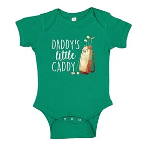 The Shirt Den Daddy's Little Caddy Golf Baby Bodysuit Infant One Piece 6 mo Kelly Green