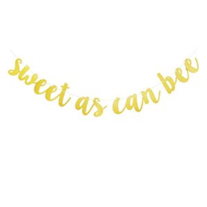 sweet as can bee banner, baby shower party sign, gender reveal party supplies, baby boys girls’ birthday party bunting decorations