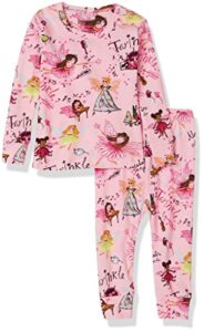 books to bed baby girls’ book and long sleeve printed pajama gift set, twinkle, 18-24 months