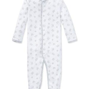 Ralph Lauren Baby Boy/Girl Neutral Print Cotton Jersey Coverall Paper White Multi (Newborn)