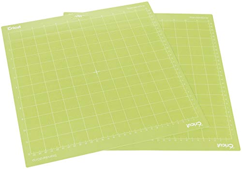 Cricut StandardGrip Machine Mats 12in x 12in, Reusable Cutting Mats for Crafts with Protective Film, Use with Cardstock, Iron On, Vinyl and More, Compatible with Cricut Explore & Maker (2 Count)