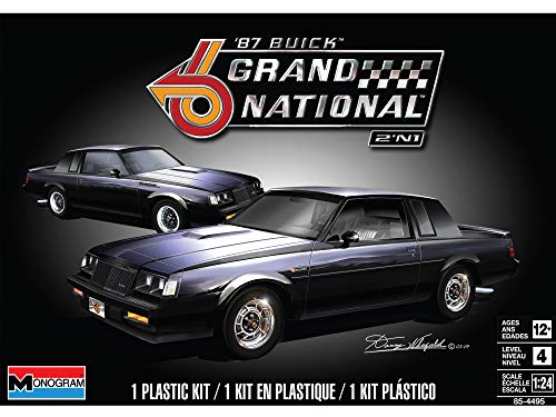 Buick Grand National 2'N1 Revell-'87 Monogram Model Plastic Mounting Kit, 1:24 Scale , Black