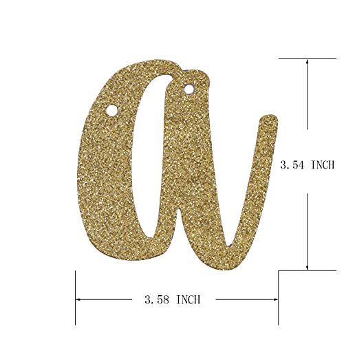 Gold Glitter Treat Yo Self Banner for Wedding Engagement Party Sign, Dessert/Ice Cream/Popcorn Table Decoration for Home Party Supplies QWLQIAO