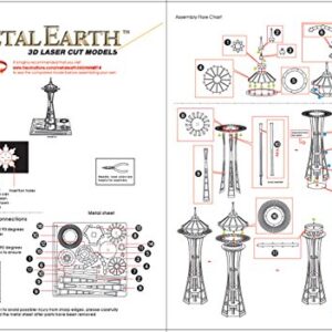 Fascinations Metal Earth Seattle Space Needle 3D Metal Model Kit