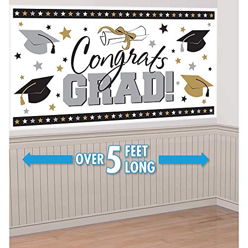 Graduation Party Banner | 65" x 33 1/2" | Multicolor | 1 Pc