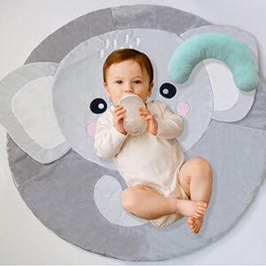 RHEETADA Baby Gym Play Mats Baby Activity Play Mats Non-Slip Thicker Toys Tummy Time Mats for Newborn Stage-Based Developmental Baby to Toddler Shower Gifts Style 1