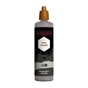 the army painter warpaints air airbrush satin varnish 18ml acrylic paint for airbrush, wargaming and modelling