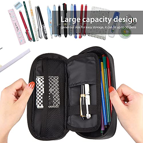 Large pencil case,Yin Yang Koi Fish pencil bag stationery bag portable large storage bag pencil box pencil holder