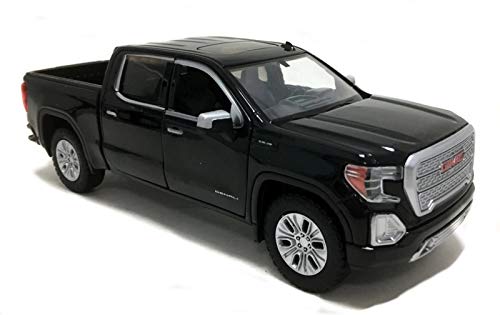 2019 GMC Sierra 1500 Denali Crew Cab Pickup Truck Black 1/24-1/27 Diecast Model Car by Motormax 79362