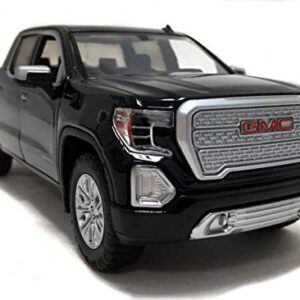 2019 GMC Sierra 1500 Denali Crew Cab Pickup Truck Black 1/24-1/27 Diecast Model Car by Motormax 79362