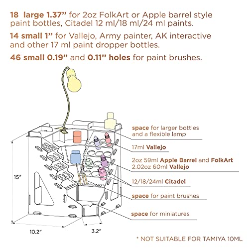 Modular + Corner Paint Rack Organizer