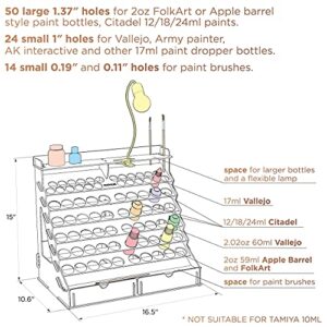 Modular + Corner Paint Rack Organizer