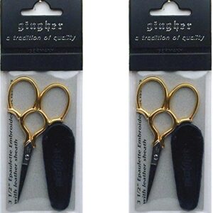 Gingher Epaulette 3-1/2 Inch Embroidery Scissors (2 Pack)