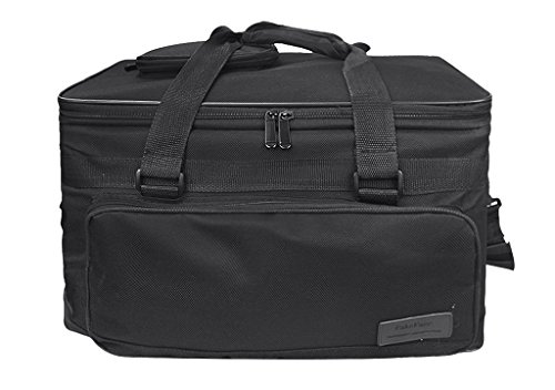 Professional Art Supplies Storage Bag with Shoulder Padded Strap, Large Painting Travel Tote Bag for Paints, Paint Brushes &Pen &Pencil, Pallet, Sketchbook,Paint Bucket,Waterproof and Foldable,Canvas