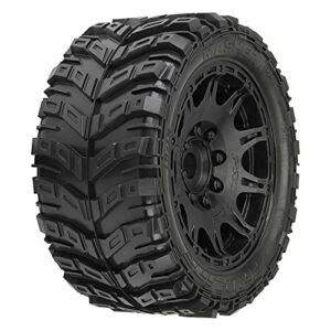 pro-line racing 1/6 masher x hp belted fr/rr 5.7″ mt tires mounted 24mm black raid 2 pro1017610