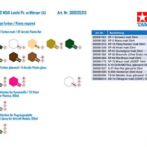 TAMIYA 35313 1/35 US Light Tank M5A1 Plastic Model Kit