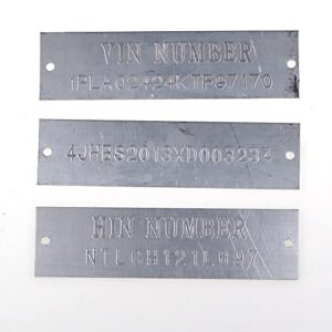 beyondcity serial data vin id plate stamped model number tag hin hull vehicle truck boat