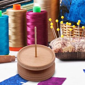 EXCEART Vintage Thread Spools Wooden Thread Spool Rack DIY Sewing Thread Holder Wooden Useful Spool Organizer Embroidery Thread Container for Store Home Dorm Mall Use Wooden Rope Spools