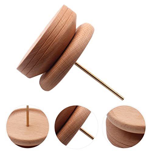 EXCEART Vintage Thread Spools Wooden Thread Spool Rack DIY Sewing Thread Holder Wooden Useful Spool Organizer Embroidery Thread Container for Store Home Dorm Mall Use Wooden Rope Spools
