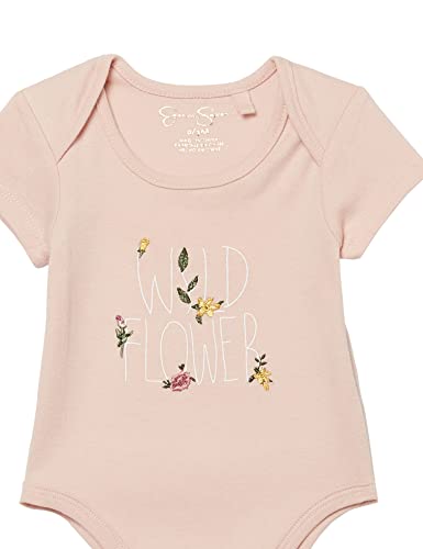 Jessica Simpson Girls' 3-Pack Short Sleeve Bodysuit, Fall Floral, 6-9 Months