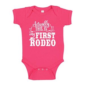 actually this is my first rodeo baby bodysuit infant one piece nb cyber pink