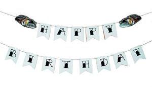 all things rockabilly pre- strung classic car happy birthday banner party decoration – hot rod birthday party decorations – classic car party decorations for men