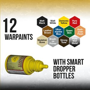 Wargames Delivered Army Painter Hobby Selection-Miniature Paint Set-Basic Miniature Painting Kit, Use The Brushes, Clippers, File, Glue, Acrylic Paint Palette and Model Paints for Any Plastic Models