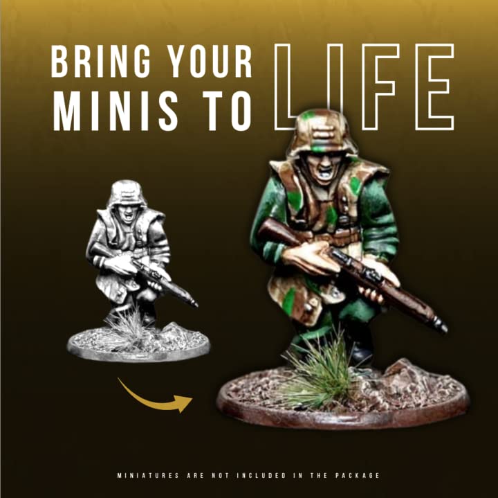 Wargames Delivered Army Painter Hobby Selection-Miniature Paint Set-Basic Miniature Painting Kit, Use The Brushes, Clippers, File, Glue, Acrylic Paint Palette and Model Paints for Any Plastic Models