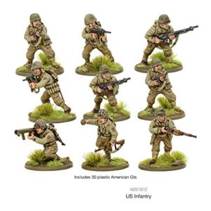 Bolt Action US Infantry American GIS 1:56 WWII Military Wargaming Figures Plastic Model Kit