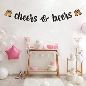 Cheers and Beers Banner, Birthday Wedding Party Garland Banner, Happy Retirement Hanging Party Supplies, Bridal Shower / Bachelorette / Anniversary Party Favors