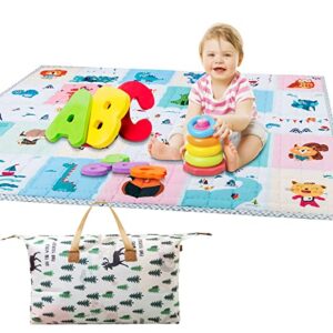 baby play mat, baby crawling floor mats,71 x 59 babies playmats compatible with todale and liamst baby playpen, non-slip cushion indoor outdoor infant play matt foldable toddlers foam play mats