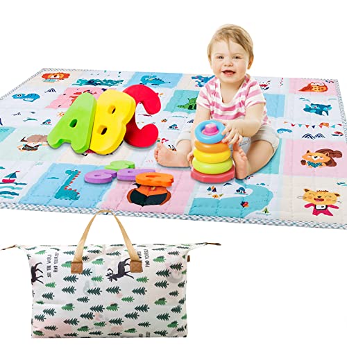 Baby Play Mat, Baby Crawling Floor Mats,71 x 59 Babies Playmats Compatible with TODALE and LIAMST Baby Playpen, Non-Slip Cushion Indoor Outdoor Infant Play Matt Foldable Toddlers Foam Play Mats