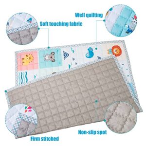 Baby Play Mat, Baby Crawling Floor Mats,71 x 59 Babies Playmats Compatible with TODALE and LIAMST Baby Playpen, Non-Slip Cushion Indoor Outdoor Infant Play Matt Foldable Toddlers Foam Play Mats