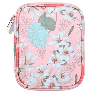 favomoto empty knitting yarn web layer crochet tools carrying pockets accessories double-layer bags hook oxford flower & bag various pocket hooks travel tote pink portable case cloth