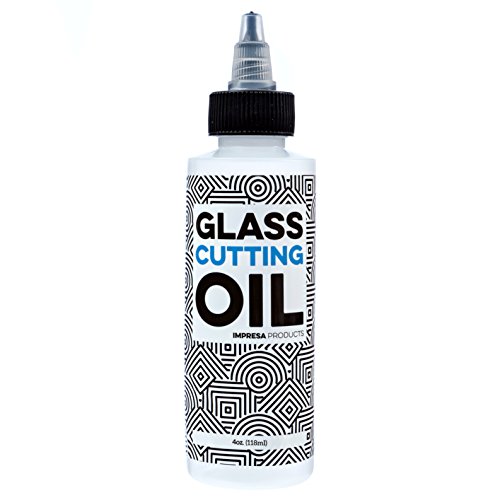 Glass Cutting Oil with Precision Application Top - 4 Ounces - Made in USA Custom-Formulated for an Array of Glass Cutters and Glass Cutting Applications Including Bottles