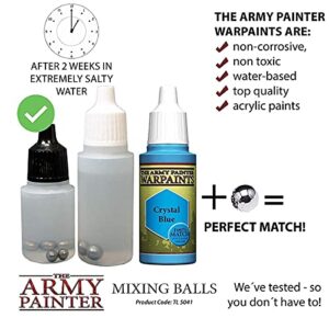The Army Painter Hobby Starter Miniatures Paint Set, 10 Model Paints with Highlighting Brush Bundle with 100 Stainless Steel Mixing Balls for Model Paints for Plastic Models- Miniature Painting Kit