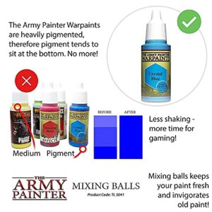 The Army Painter Hobby Starter Miniatures Paint Set, 10 Model Paints with Highlighting Brush Bundle with 100 Stainless Steel Mixing Balls for Model Paints for Plastic Models- Miniature Painting Kit