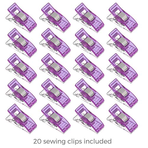 Rotary Cutter Set pink - Quilting Kit incl. 45mm Fabric Cutter, 5 Replacement Blades, A3 Cutting Mat, Acrylic Ruler and Craft Clips - Ideal for Crafting, Sewing, Patchworking, Crochet & Knitting