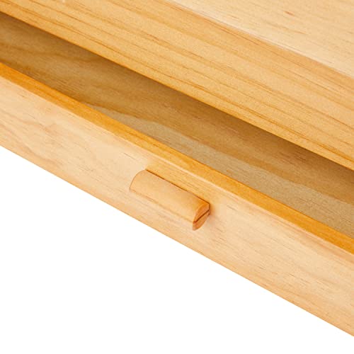 Hobby Gift Wooden Cantilever Sewing Crafting Hobby Storage Box, Wood, Assorted, 23.5 x 45 x 32 cm