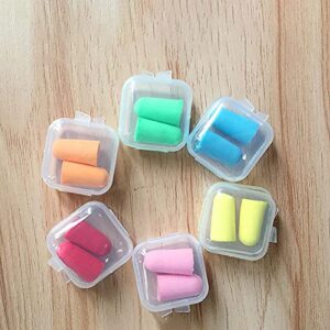 UUYYEO 20 Pcs Mini Clear Plastic Box Earplug Storage Box Square Jewelry Beads Storage Container with Lid