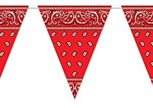 Bandana Pennant Banner Party Accessory (1 count) (1/Pkg)