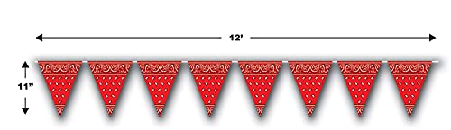 Bandana Pennant Banner Party Accessory (1 count) (1/Pkg)