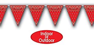 Bandana Pennant Banner Party Accessory (1 count) (1/Pkg)