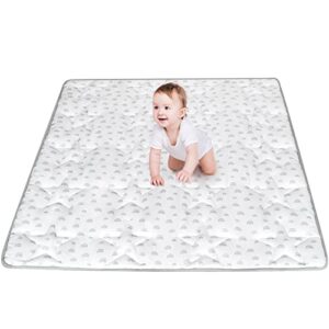 baby playpen mat, 50×50 play mat for playpen, fit for todale and liamst baby playpen, portable baby play mat, baby crawling mat, non-slip foldable floor activity mat
