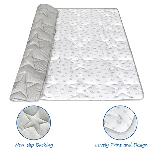 Baby Playpen Mat, 50x50 Play mat for playpen, Fit for TODALE and LIAMST Baby Playpen, Portable Baby Play Mat, Baby Crawling Mat, Non-Slip Foldable Floor Activity Mat